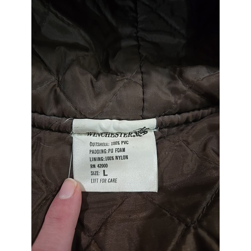Winchester NOS Vtg 80s Frog Skin Camo Duck Hunting Parka Jacket Mens Sz Large - Picture 5 of 12